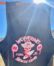 Load image into Gallery viewer, Black Wolverines Tank Top, No Kooks, No Commies Beach Club Jolly Roger design.
