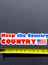 Load image into Gallery viewer, Keep the Country County 11.5&quot; inch bumper sticker
