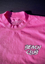 Load image into Gallery viewer, Neon Pink Tee, No Kooks, No Commies Beach Club Jolly Roger design.
