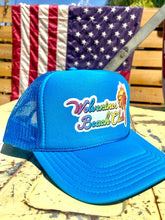 Load image into Gallery viewer, Wolverines Beach Club, Aloha design Trucker Hat
