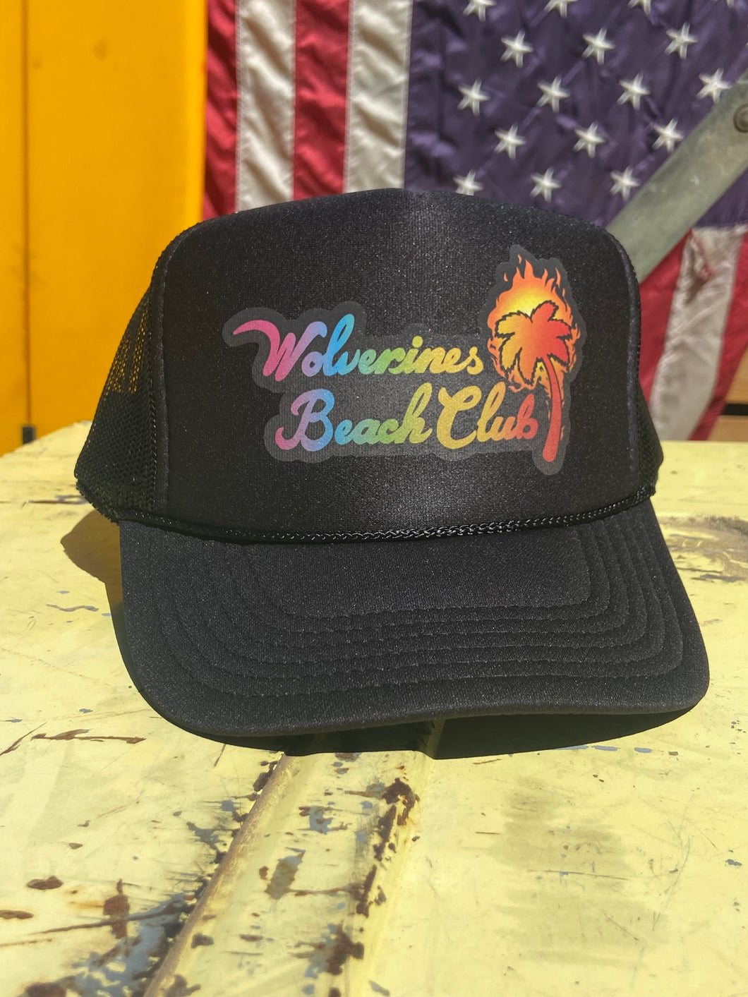 Wolverines Beach Club, Aloha design Trucker Hat