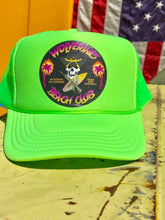 Load image into Gallery viewer, Wolverines Beach Club Jolly Roger Design Trucker Hat
