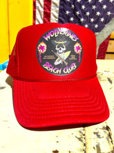 Load image into Gallery viewer, Wolverines Beach Club Jolly Roger Design Trucker Hat
