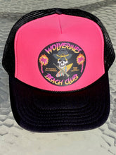 Load image into Gallery viewer, Wolverines Beach Club Jolly Roger Design Trucker Hat
